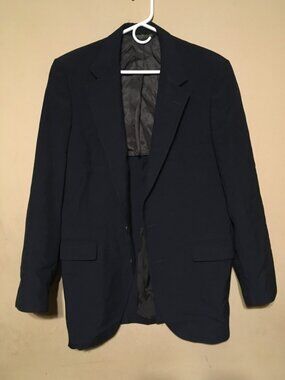 VINTAGE JACK ROBBINS CLOTHES SUIT NAVY BLUE CHICAGO